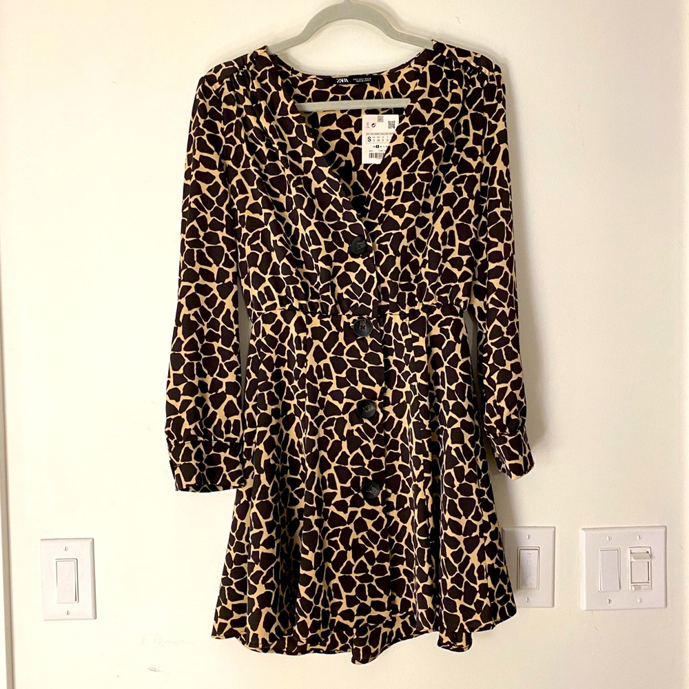 BNWT Zara Animal print dress